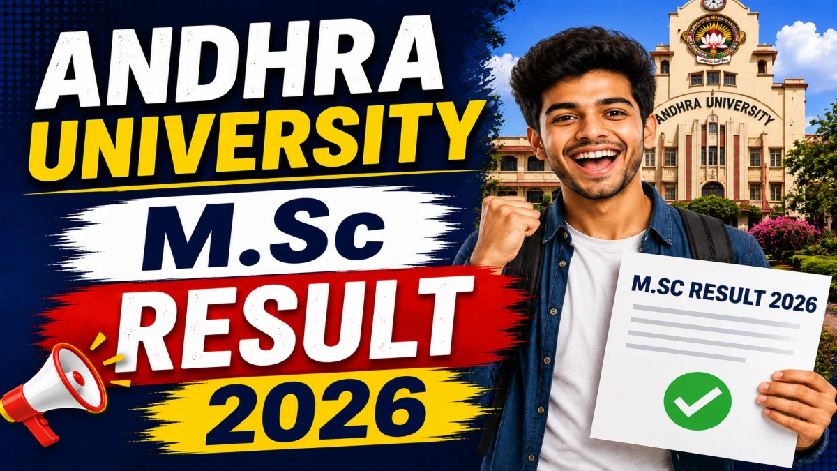 Andhra University M.Sc Result 2026 Out