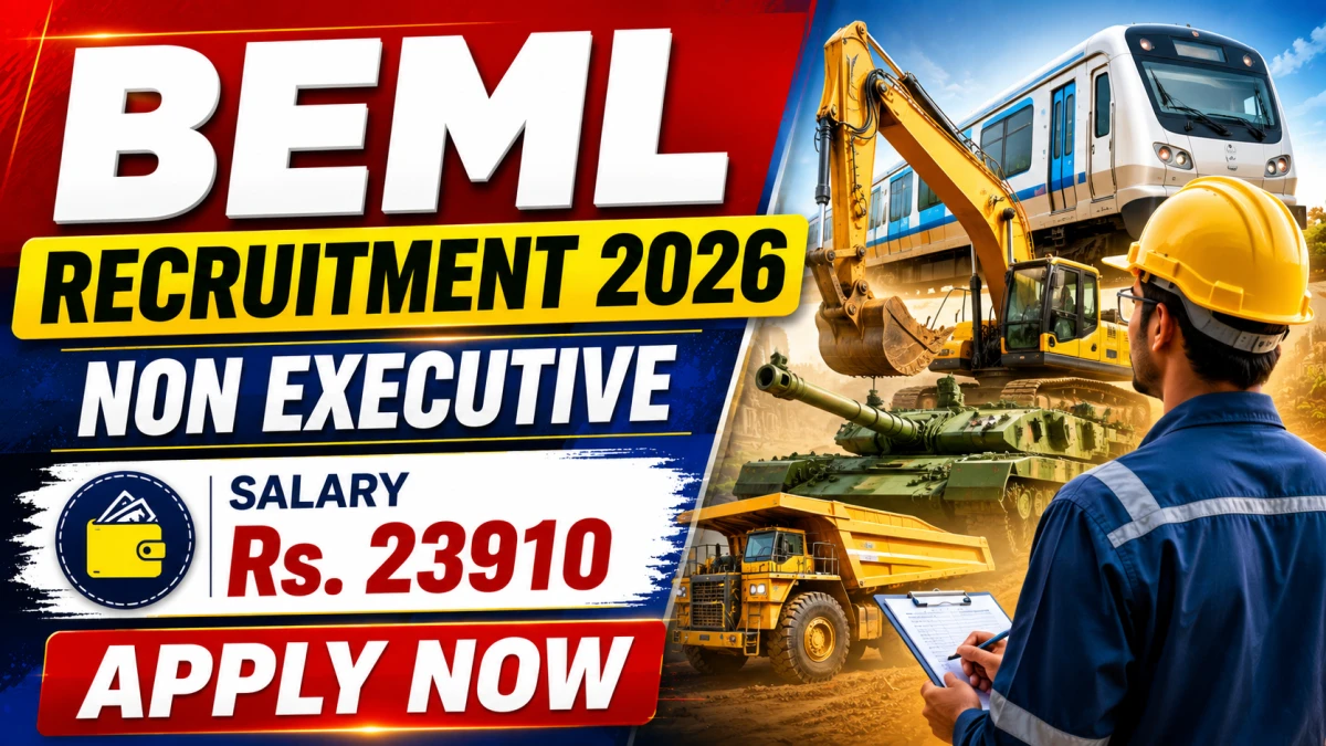 BEML Non Executive Recruitment 2026 Notification Out