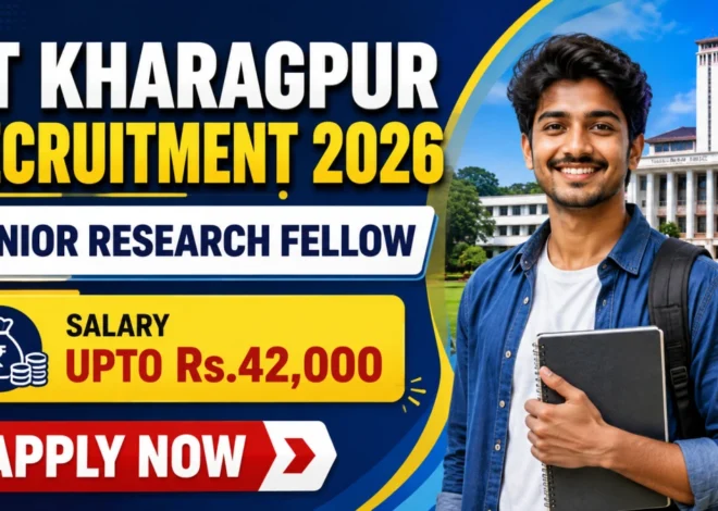 IIT Kharagpur Senior Research Fellow Recruitment 2026