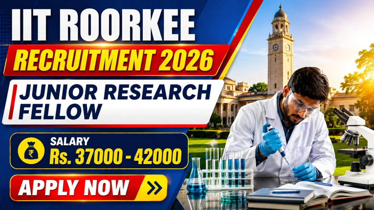 IIT Roorkee Junior Research Fellow Recruitment 2026