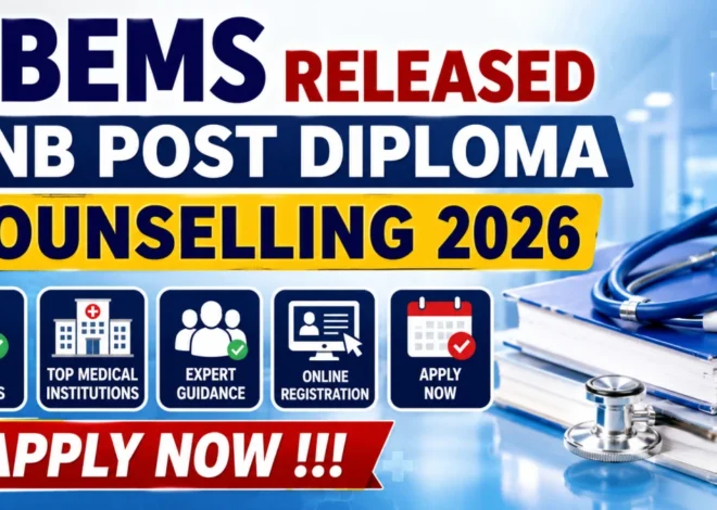 NBEMS DNB Post Diploma Final Mop-Up Round 2026
