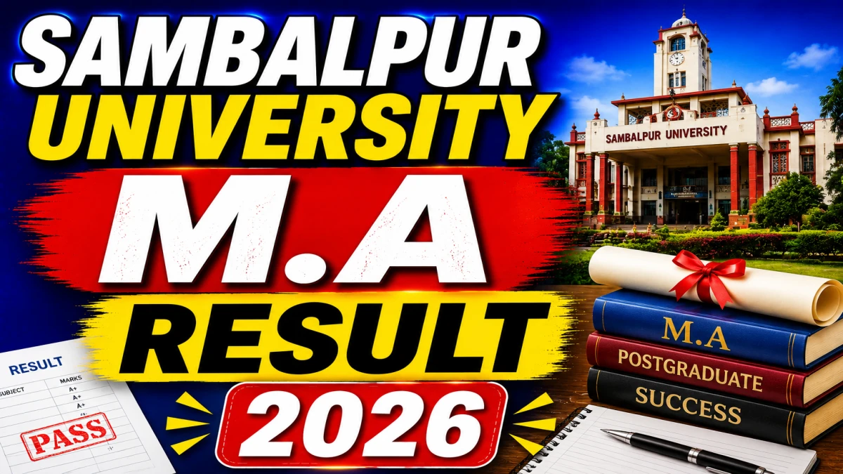 Sambalpur University M.A Result 2026 Out